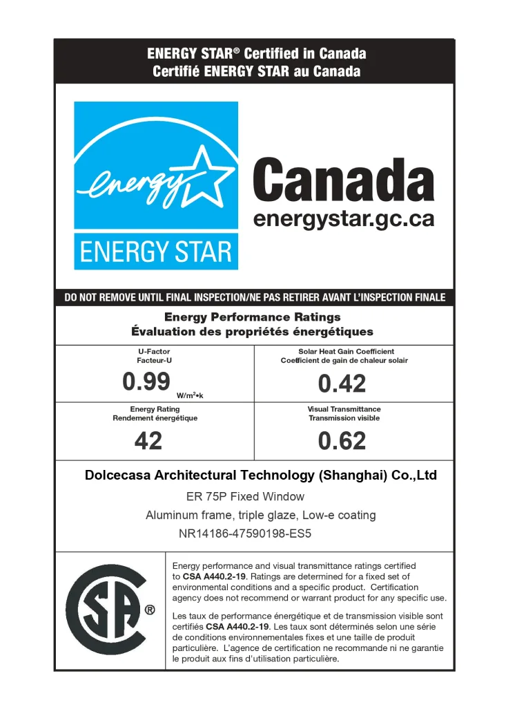 Certification document